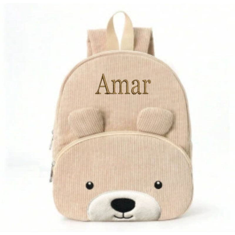 Baby Nursery Backpack - กระเป๋าเป้สะพายหลังเด็กแบบกําหนดเองที่มีชื่อ กระเป๋าเป้สะพายหลังโรงเรียนอนุบาลส่วนบุคคล กระเป๋าเป้สะพายหลังรับเลี้ยงเด็ก กระเป๋าเป้สะพายหลังตุ๊กตาหมีสําหรับเด็ก