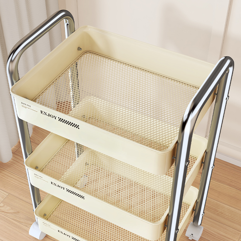 Baby Nursery Bookshelf - รถเข็นอเนกประสงค์สำหรับจัดเก็บของในห้องนั่งเล่น ห้องน้ำเด็ก ขนม หนังสือ ชั้นวางของเคลื่อนที่