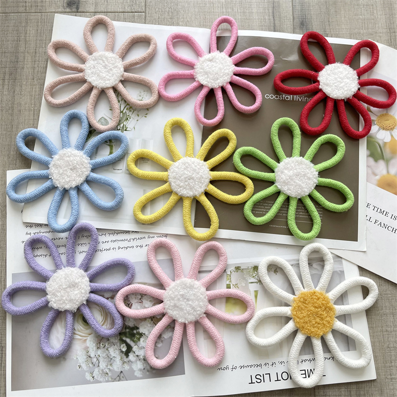 Baby Nursery Products - เชือกคอตตอนทอรูปดอกเดซี่ประดับกำแพงดอกไม้โบฮีเมียนมันเดซี่ตกแต่งแขวนผนังสไตล์นอร์ดิกสำหรับห้องเด็กทารก