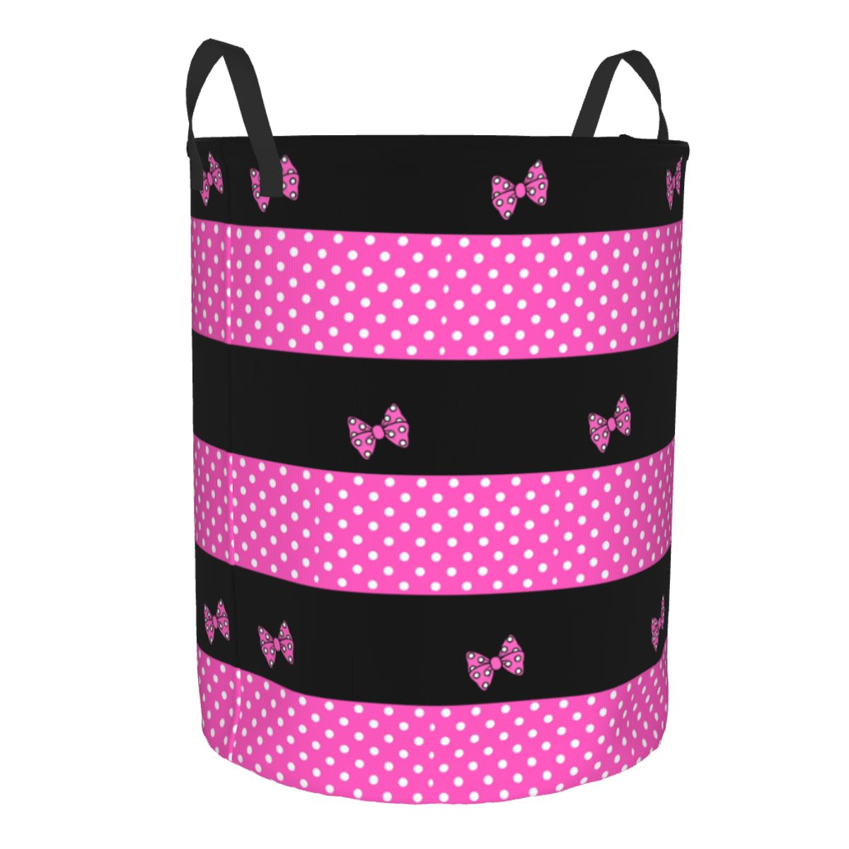 ตะกร้าผ้าลายจุดมินนี่สีชมพูพับ - Baby Nursery Items บทวิจารณ์และราคา
