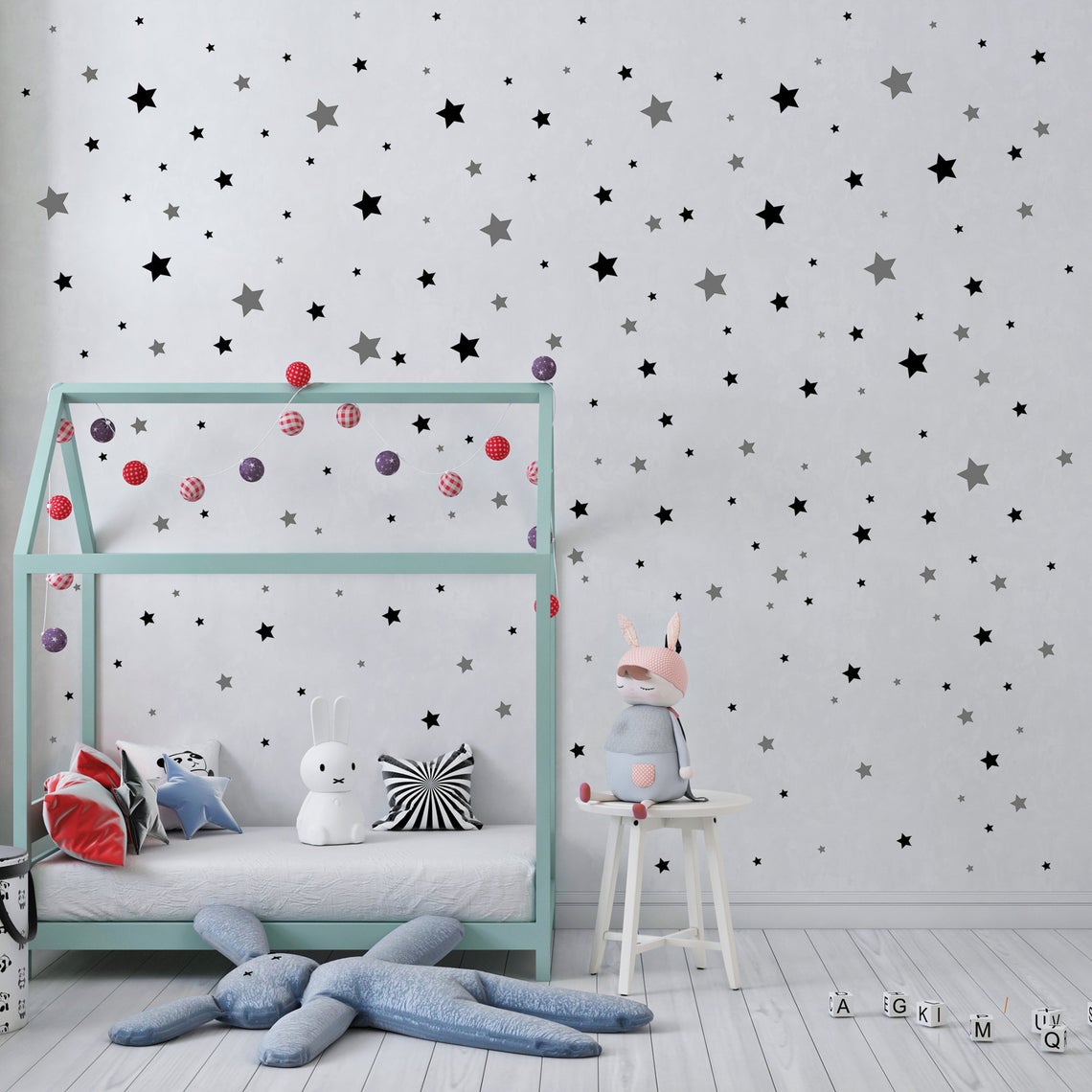 การ์ตูน 65 ชิ้น Star สติ๊กเกอร - Baby Nursery Products บทวิจารณ์และราคา