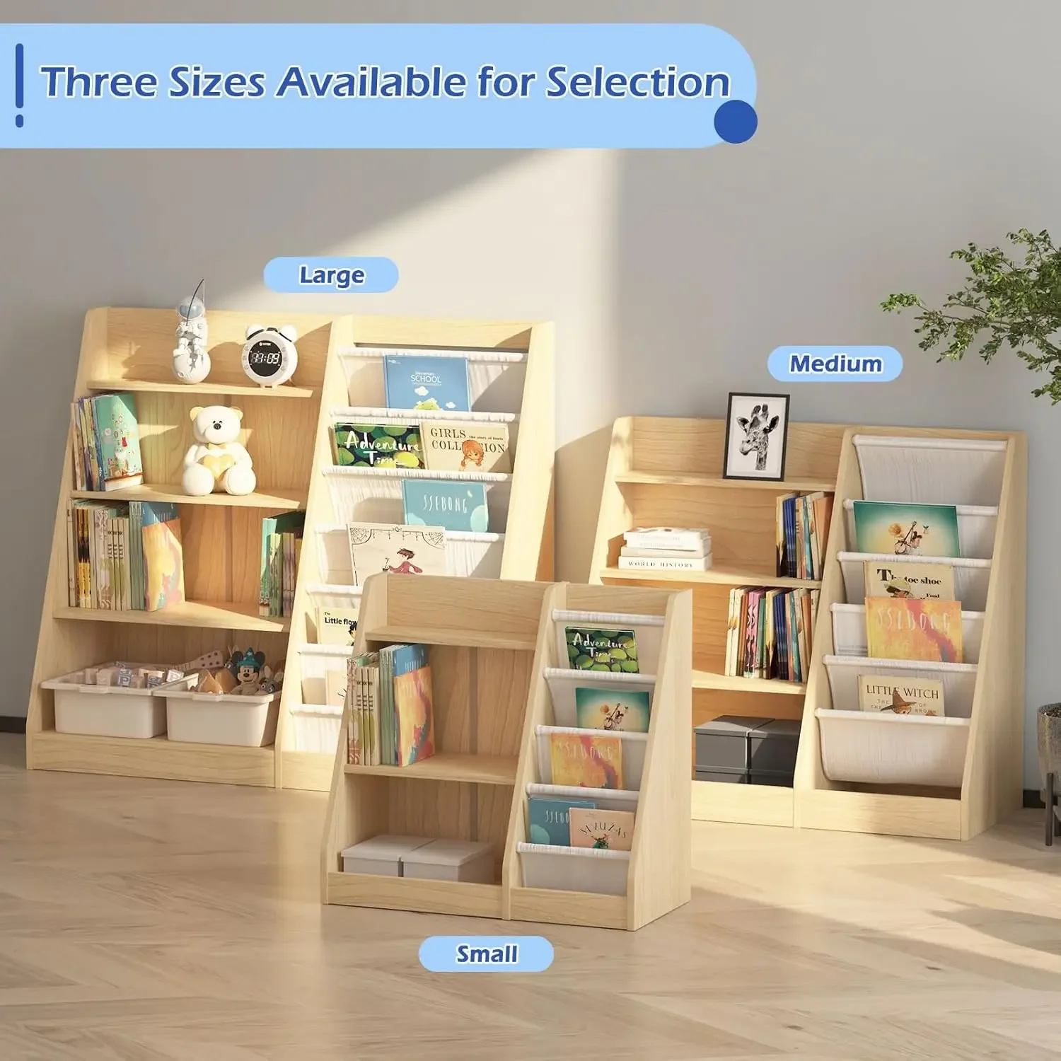 ชั้นวางหนังสือเด็ก 4 ชั้น ชั้น - Baby Nursery Bookshelf บทวิจารณ์และราคา