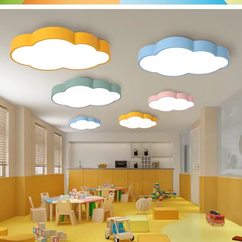 โคมไฟเพดานรูปเมฆการ์ตูนดีไซน์อ - Baby Nursery Chandelier บทวิจารณ์และราคา
