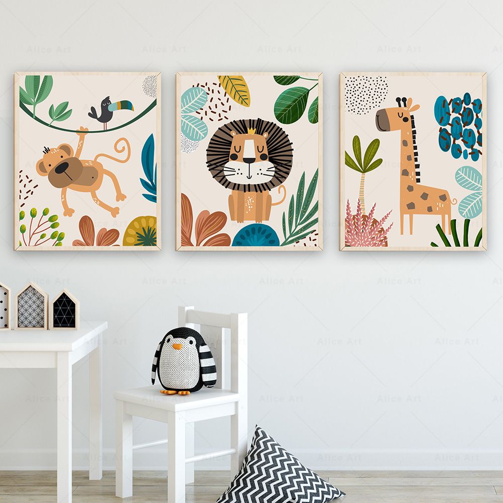โปสเตอร์ภาพพิมพ์บนผ้าใบลายโบโฮ - Baby Nursery Art บทวิจารณ์และราคา