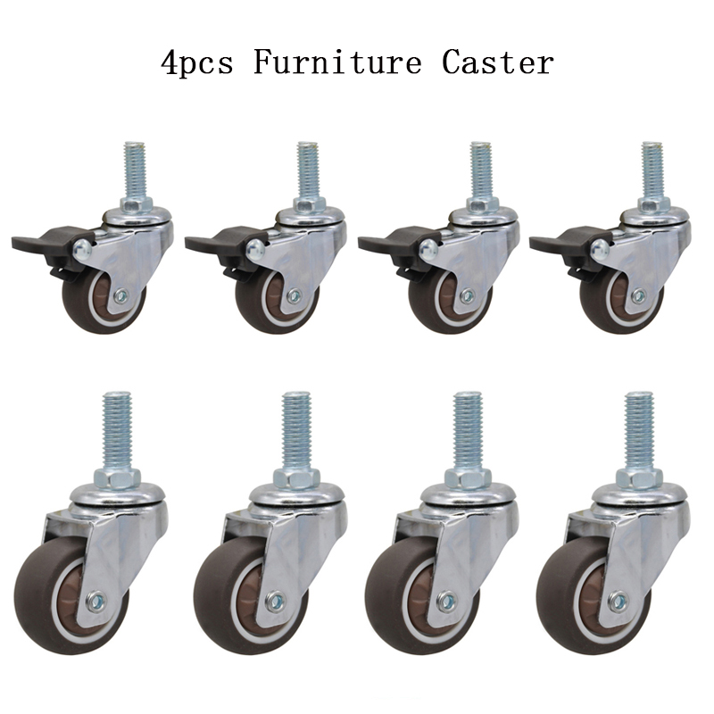 4pcs เฟอร์นิเจอร์ล้อล้อยางนุ่ม - Baby Nursery Trolley บทวิจารณ์และราคา