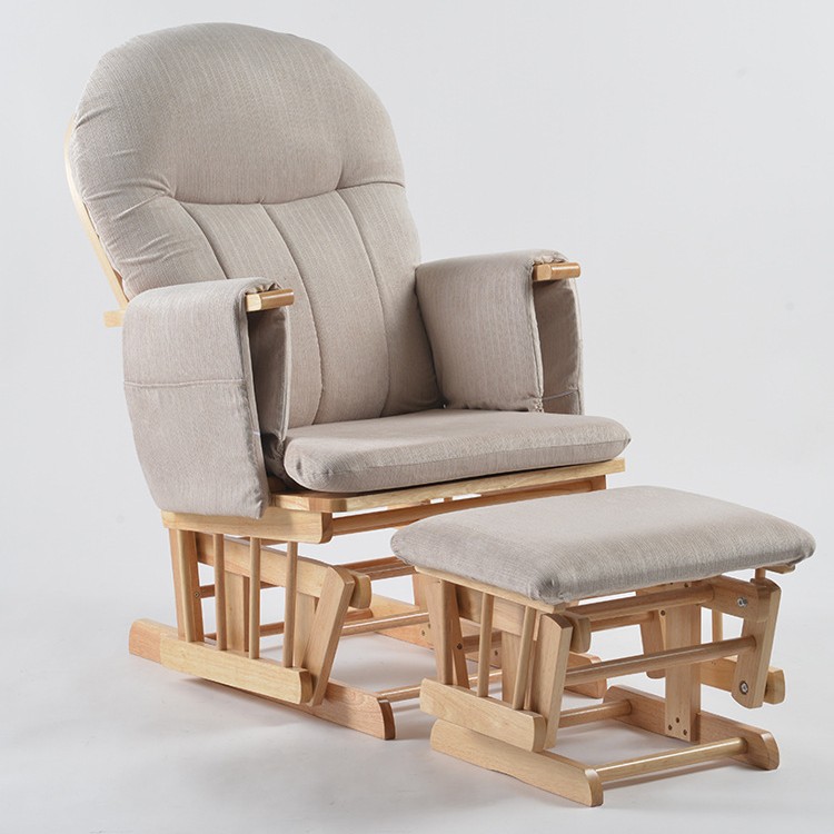 เก้าอี้โยกไม้สำหรับให้นมบุตรแบ - Baby Nursery Glider Chair บทวิจารณ์และราคา
