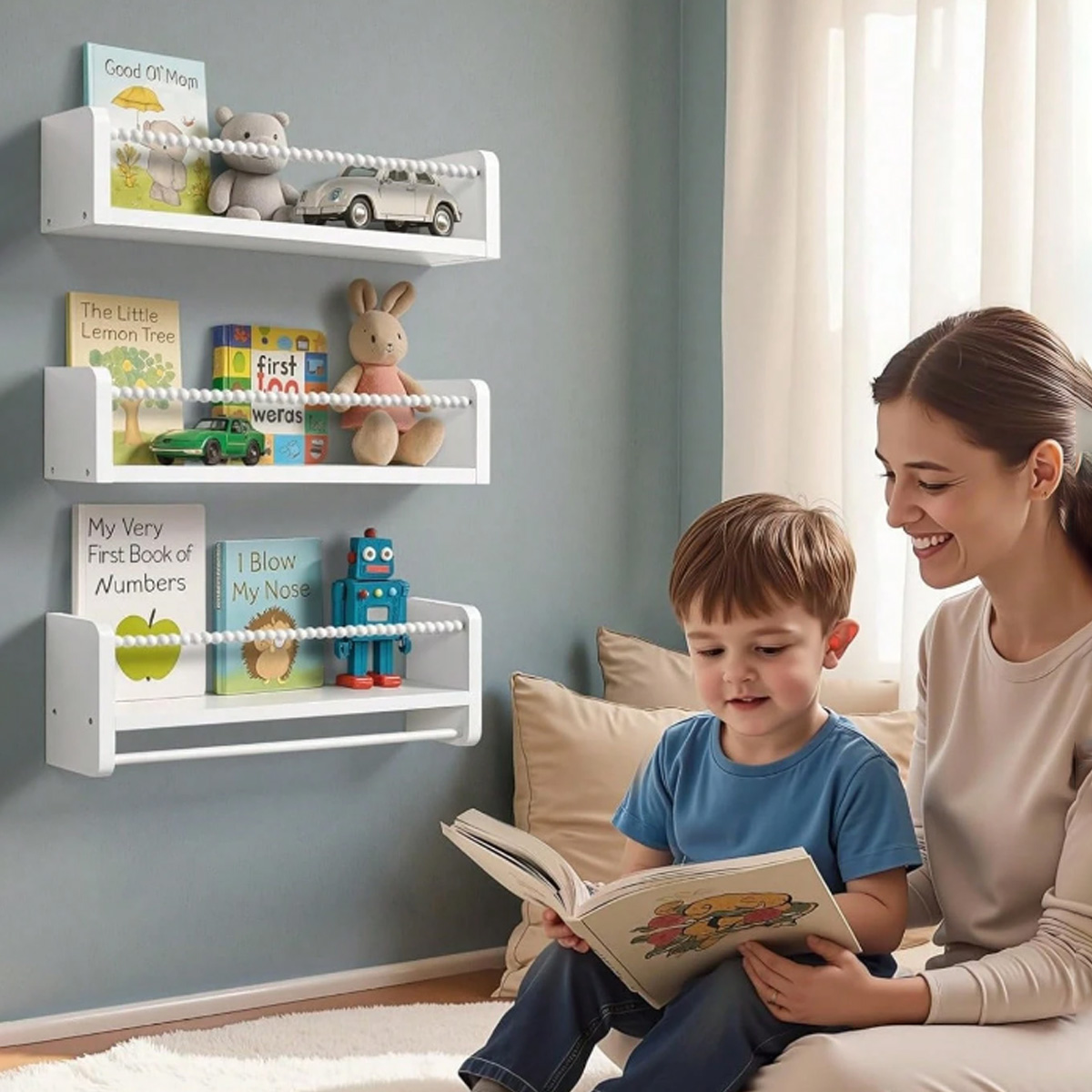 ชั้นวางหนังสือสำหรับห้องเด็ก,  - Baby Nursery Books บทวิจารณ์และราคา