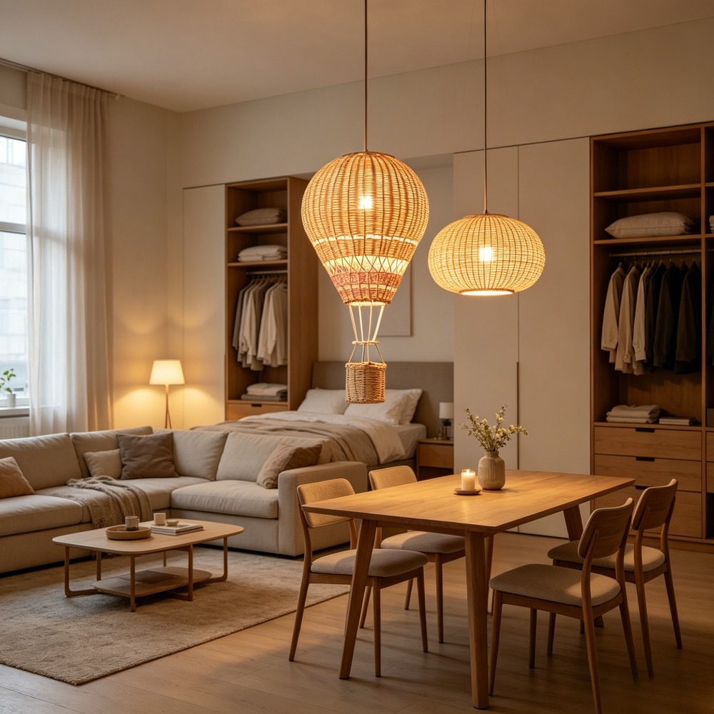โคมไฟระย้ารูปบอลลูนลมร้อน LED  - Baby Nursery Chandelier บทวิจารณ์และราคา
