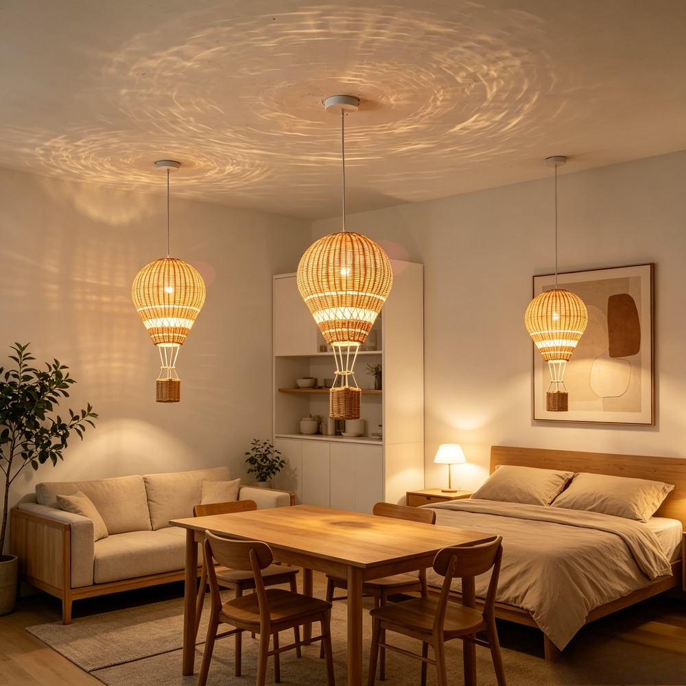 โคมไฟระย้ารูปบอลลูนลมร้อน LED  - Baby Nursery Chandelier บทวิจารณ์และราคา