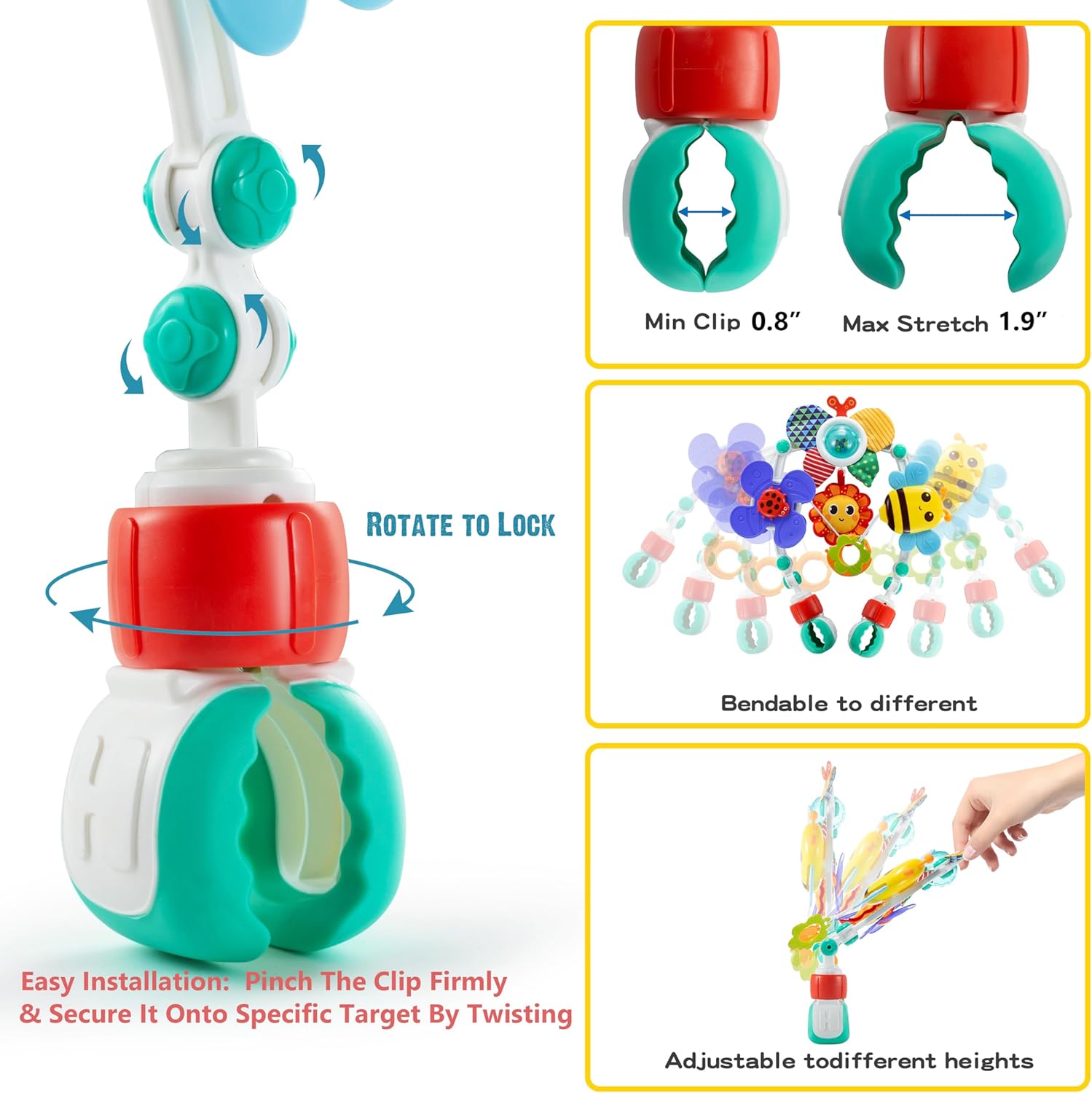 ของเล่นแขวนปรับระดับได้สำหรับท - Baby Nursery Trolley บทวิจารณ์และราคา