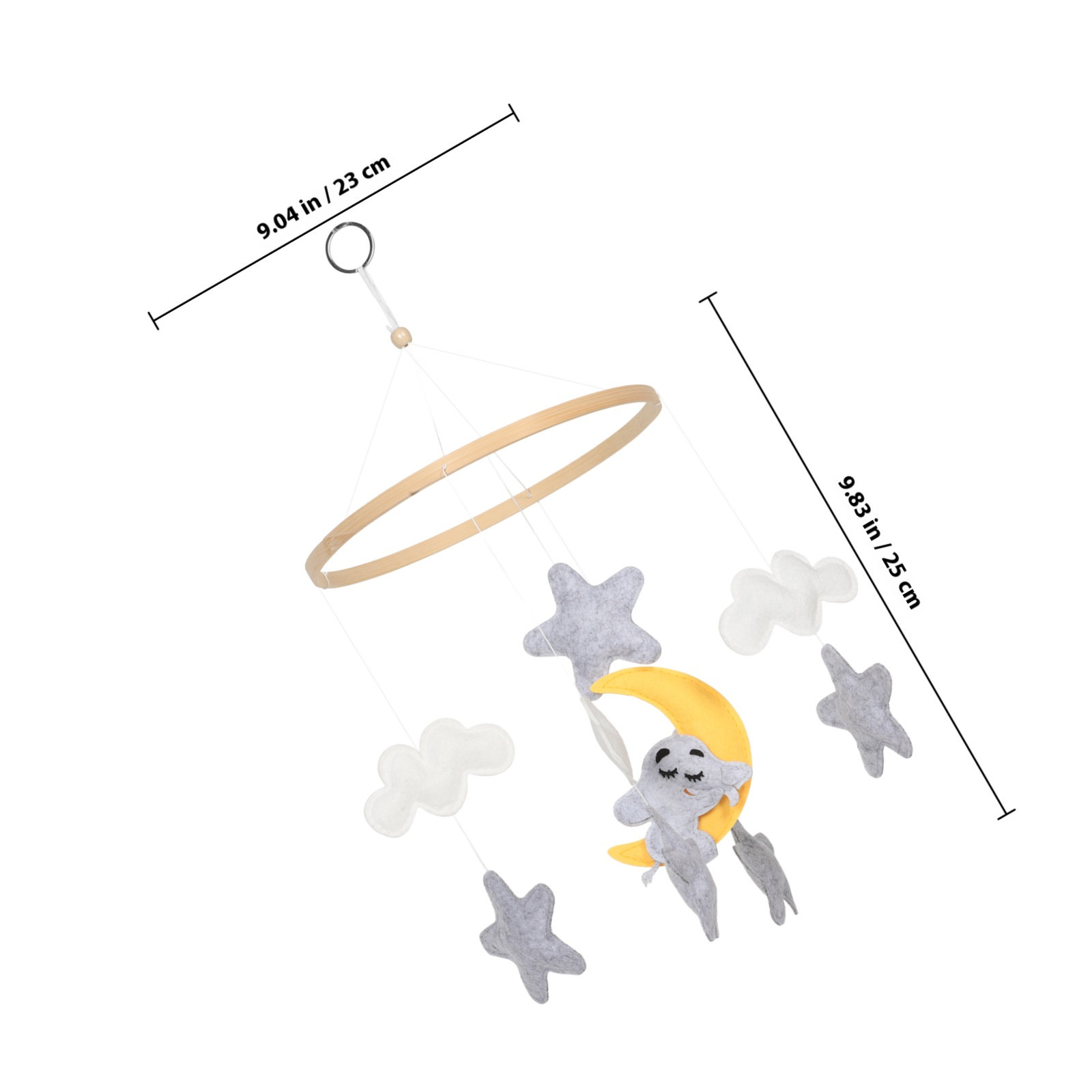 โมบายแขวนเปลเด็กทำจากผ้าสักหลา - Baby Nursery Decor Boy บทวิจารณ์และราคา