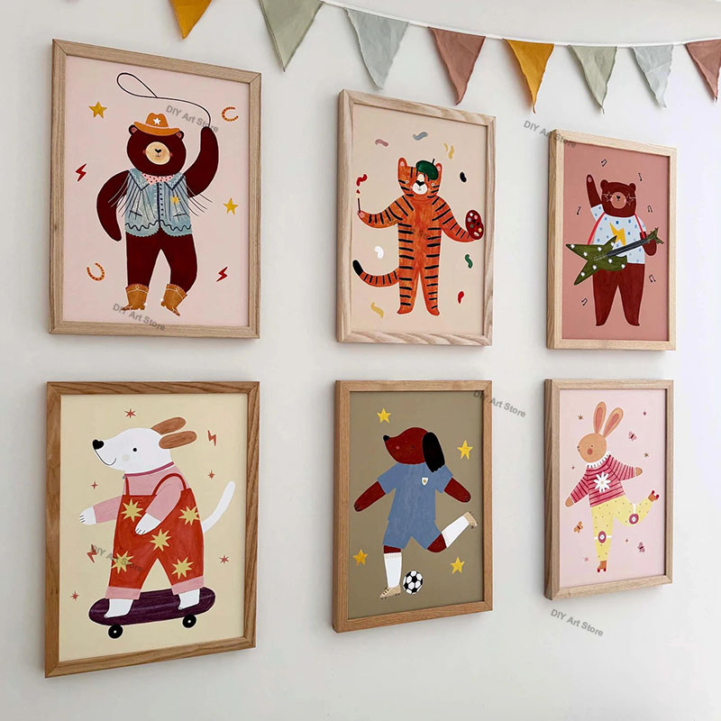 ภาพวาดการ์ตูนสัตว์น่ารักสำหรับ - Baby Nursery Items บทวิจารณ์และราคา