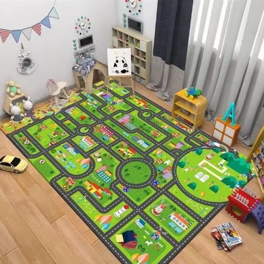 พรมลายการ์ตูนรถยนต์สำหรับเด็ก  - Baby Nursery Decor Boy บทวิจารณ์และราคา