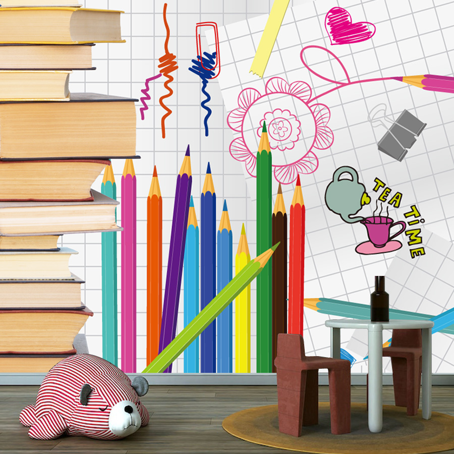 วอลเปเปอร์ติดผนังแบบลอกและติดเ - Baby Nursery Books บทวิจารณ์และราคา