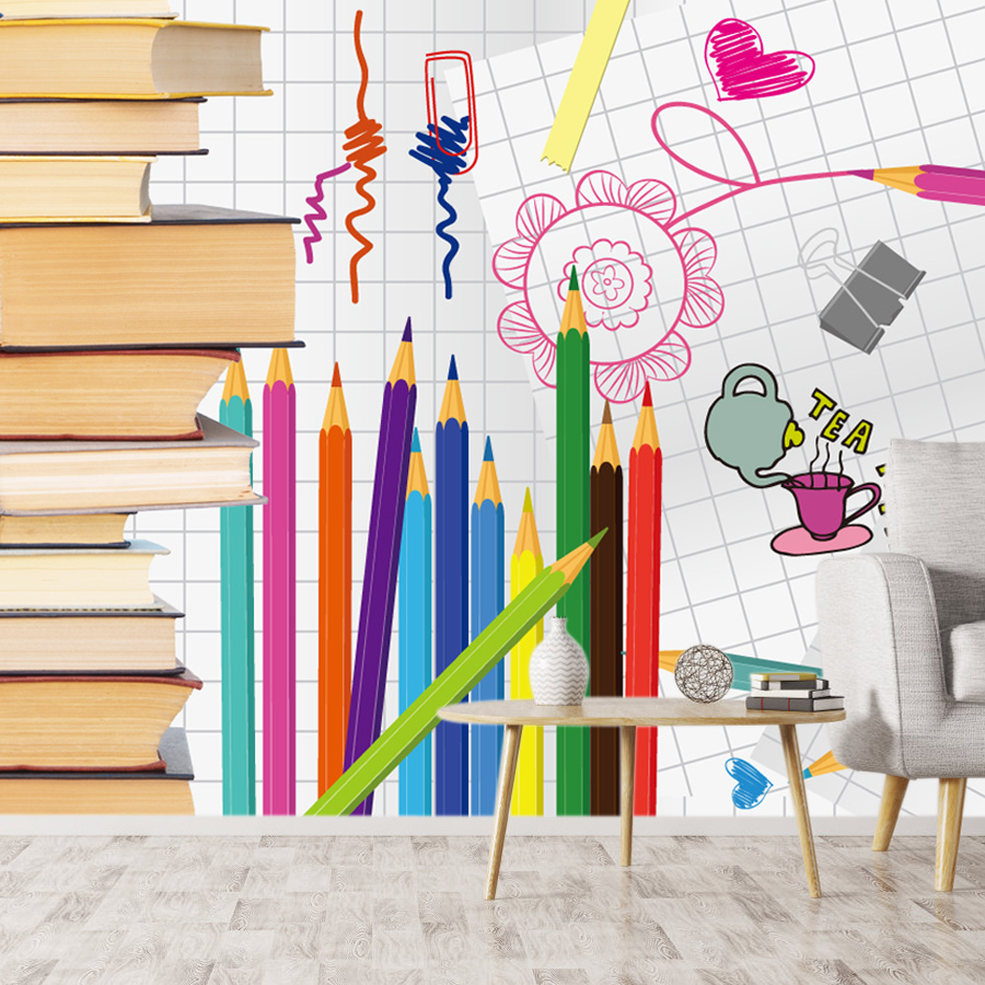 วอลเปเปอร์ติดผนังแบบลอกและติดเ - Baby Nursery Books บทวิจารณ์และราคา