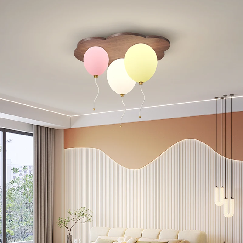 โคมไฟเพดาน LED รูปบอลลูนเมฆ โค - Baby Nursery Chandelier บทวิจารณ์และราคา