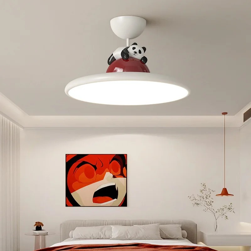 โคมไฟเพดาน LED ลายการ์ตูนแพนด้ - Baby Nursery Chandelier บทวิจารณ์และราคา