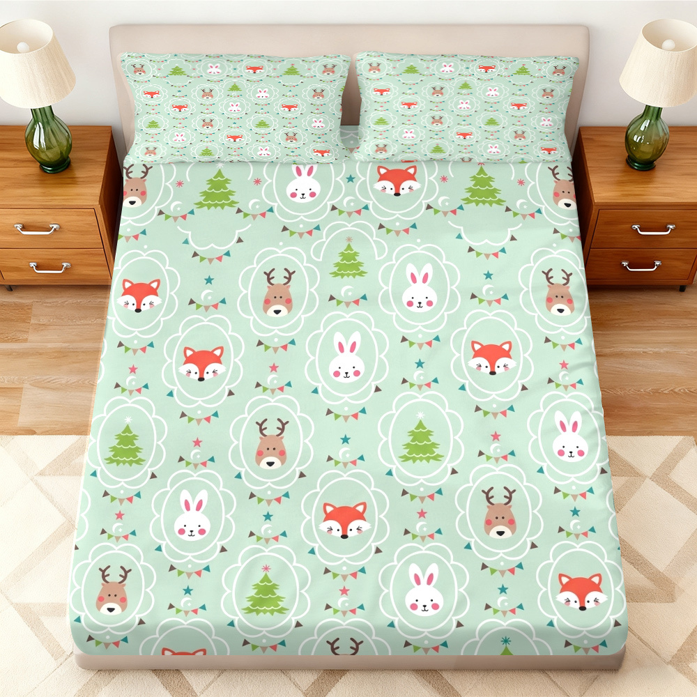 ชุดเครื่องนอนลายต้นคริสต์มาสแล - Baby Nursery Forest Theme บทวิจารณ์และราคา