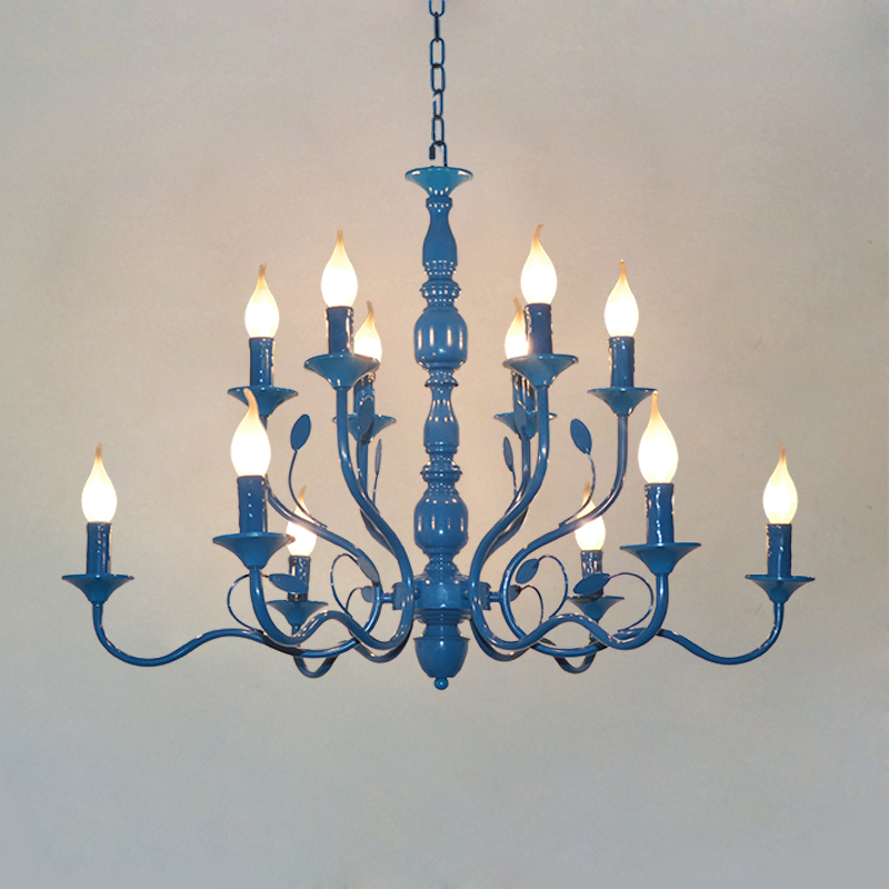 Luxury Rustic Wrought Ironโคมร - Baby Nursery Chandelier บทวิจารณ์และราคา