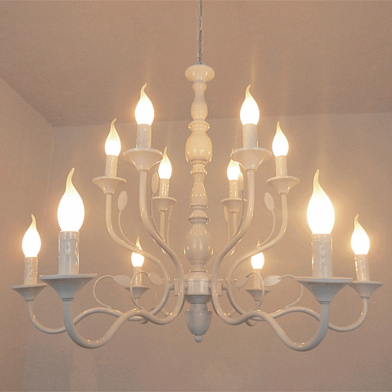 Luxury Rustic Wrought Ironโคมร - Baby Nursery Chandelier บทวิจารณ์และราคา