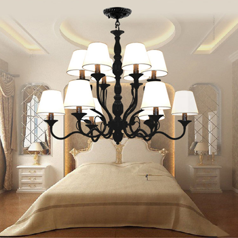 Luxury Rustic Wrought Ironโคมร - Baby Nursery Chandelier บทวิจารณ์และราคา