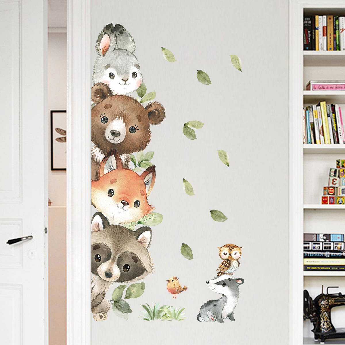 สติ๊กเกอร์ติดผนังลายสัตว์ป่า ห - Baby Nursery Forest Theme บทวิจารณ์และราคา
