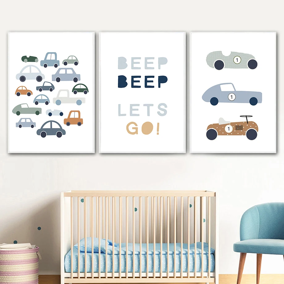 ภาพพิมพ์บนผ้าใบลายรถแทรกเตอร์  - Baby Boy Nursery Quotes บทวิจารณ์และราคา