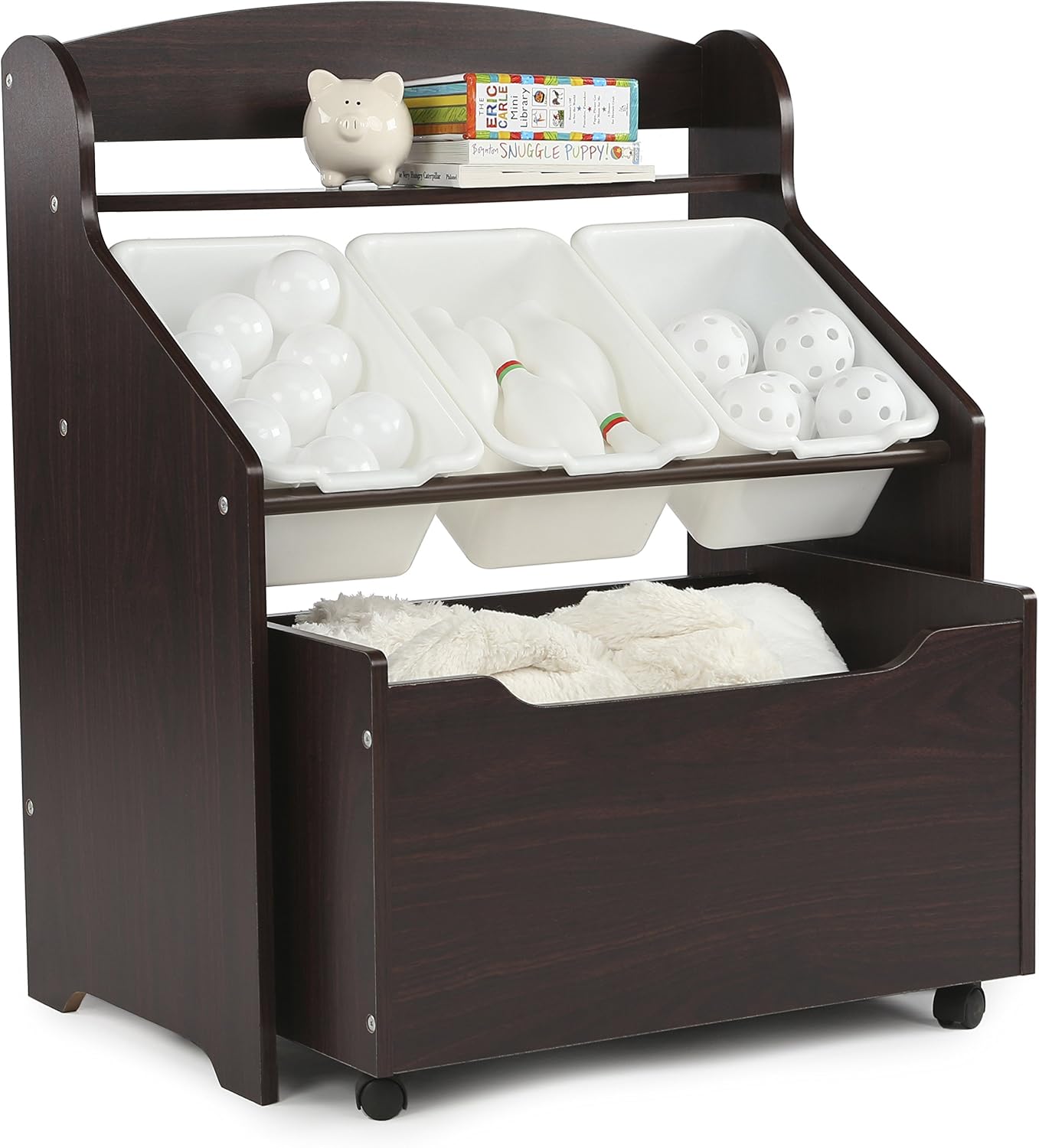ชั้นวางหนังสือเด็ก 3-in-1 พร้อ - Baby Nursery Bookshelf บทวิจารณ์และราคา