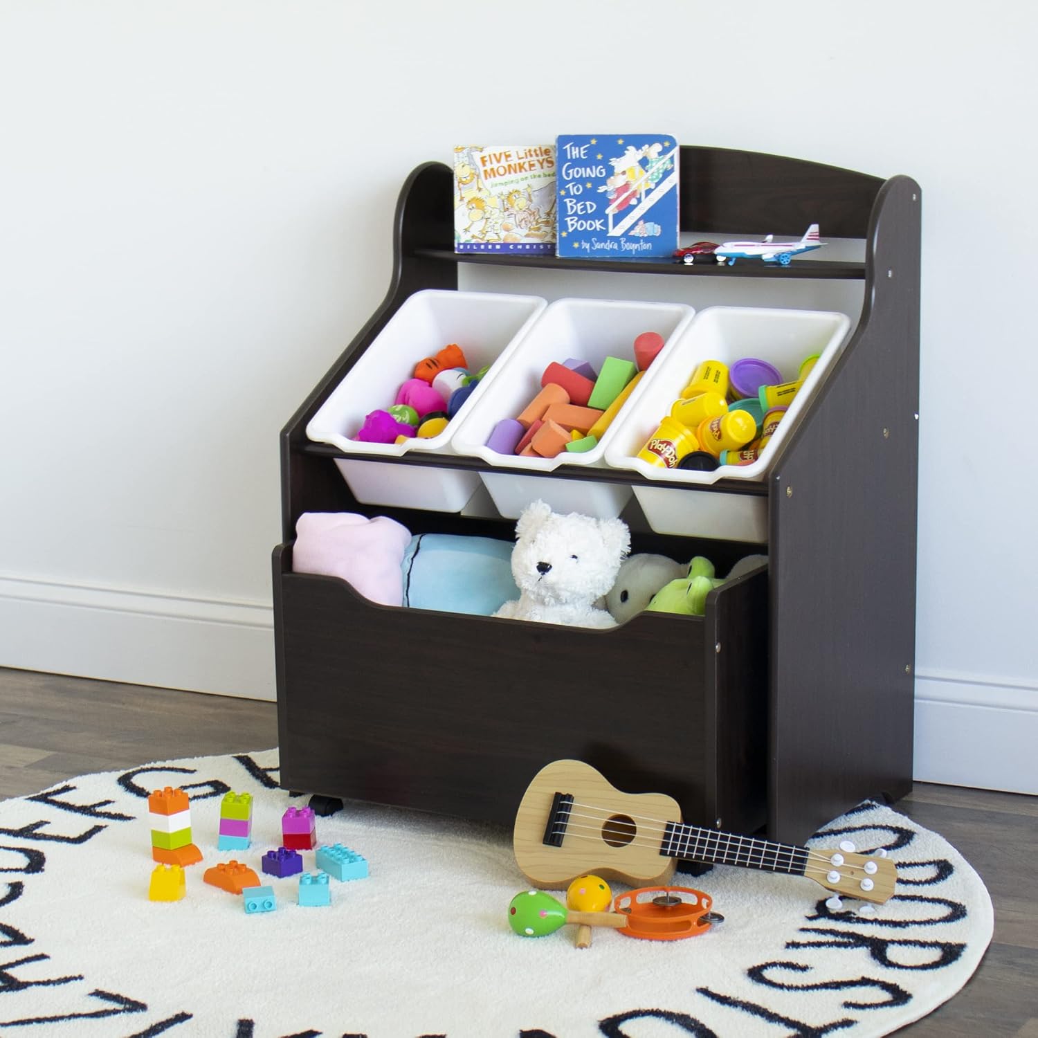 ชั้นวางหนังสือเด็ก 3-in-1 พร้อ - Baby Nursery Bookshelf บทวิจารณ์และราคา