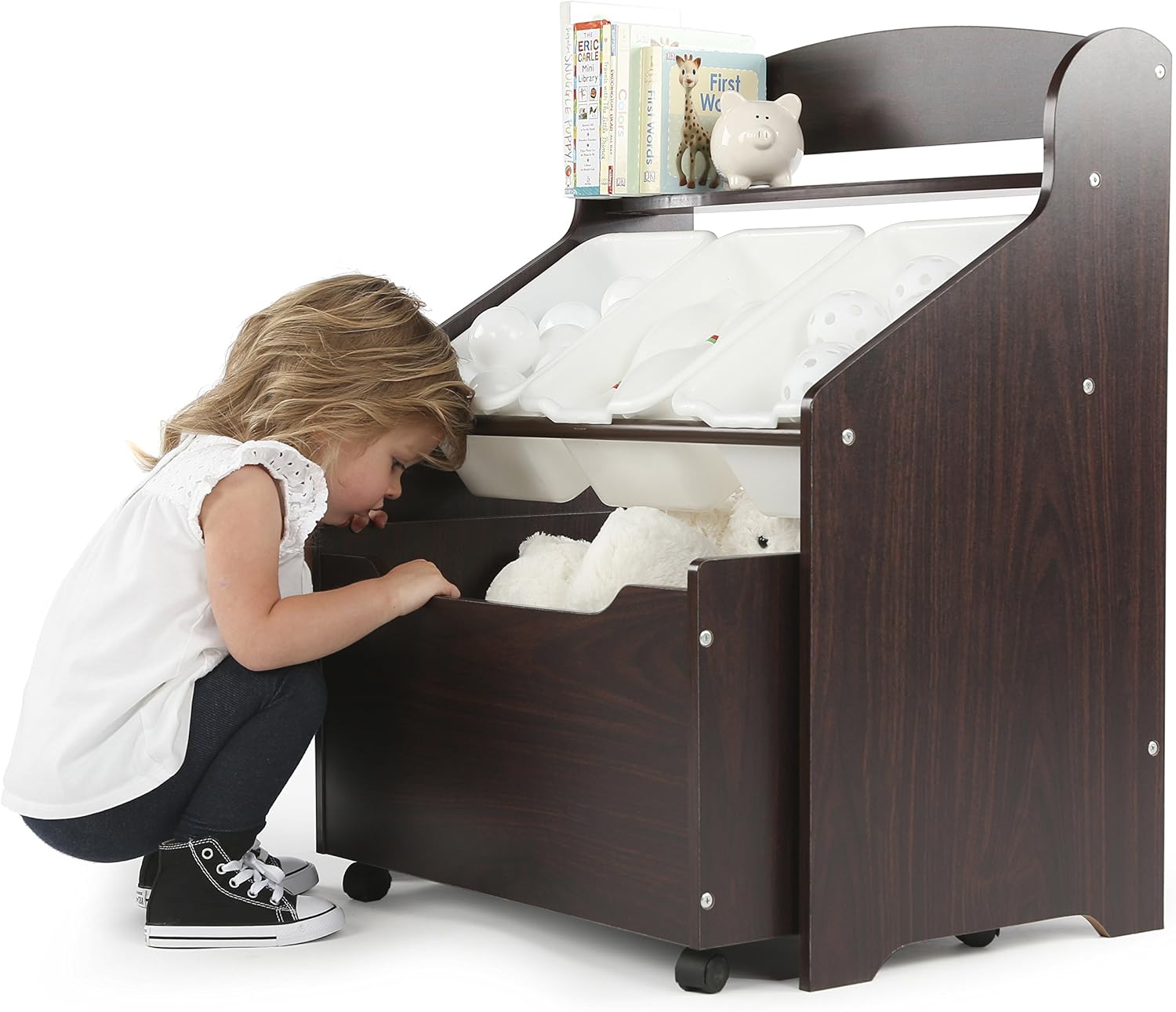 ชั้นวางหนังสือเด็ก 3-in-1 พร้อ - Baby Nursery Bookshelf บทวิจารณ์และราคา
