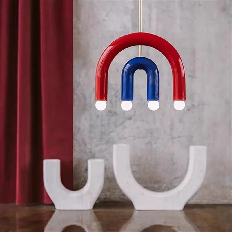 โคมไฟระย้ารูปตัวยูสไตล์นอร์ดิก - Baby Nursery Chandelier บทวิจารณ์และราคา