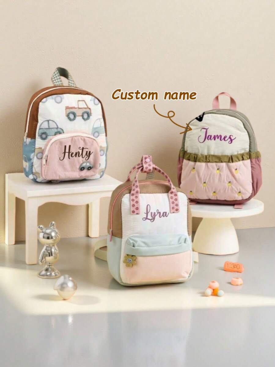 กระเป๋าเป้สะพายหลังน่ารักปักชื - Baby Nursery Backpack บทวิจารณ์และราคา
