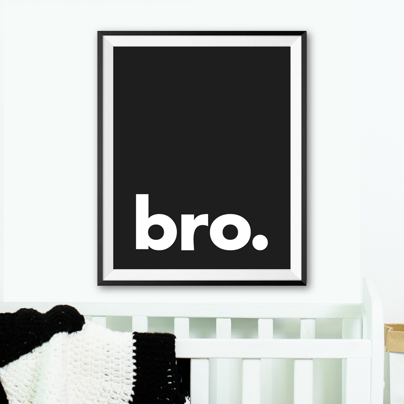 Bro. พิมพ์ Minimalist วิชาการพ - Baby Boy Nursery Quotes บทวิจารณ์และราคา