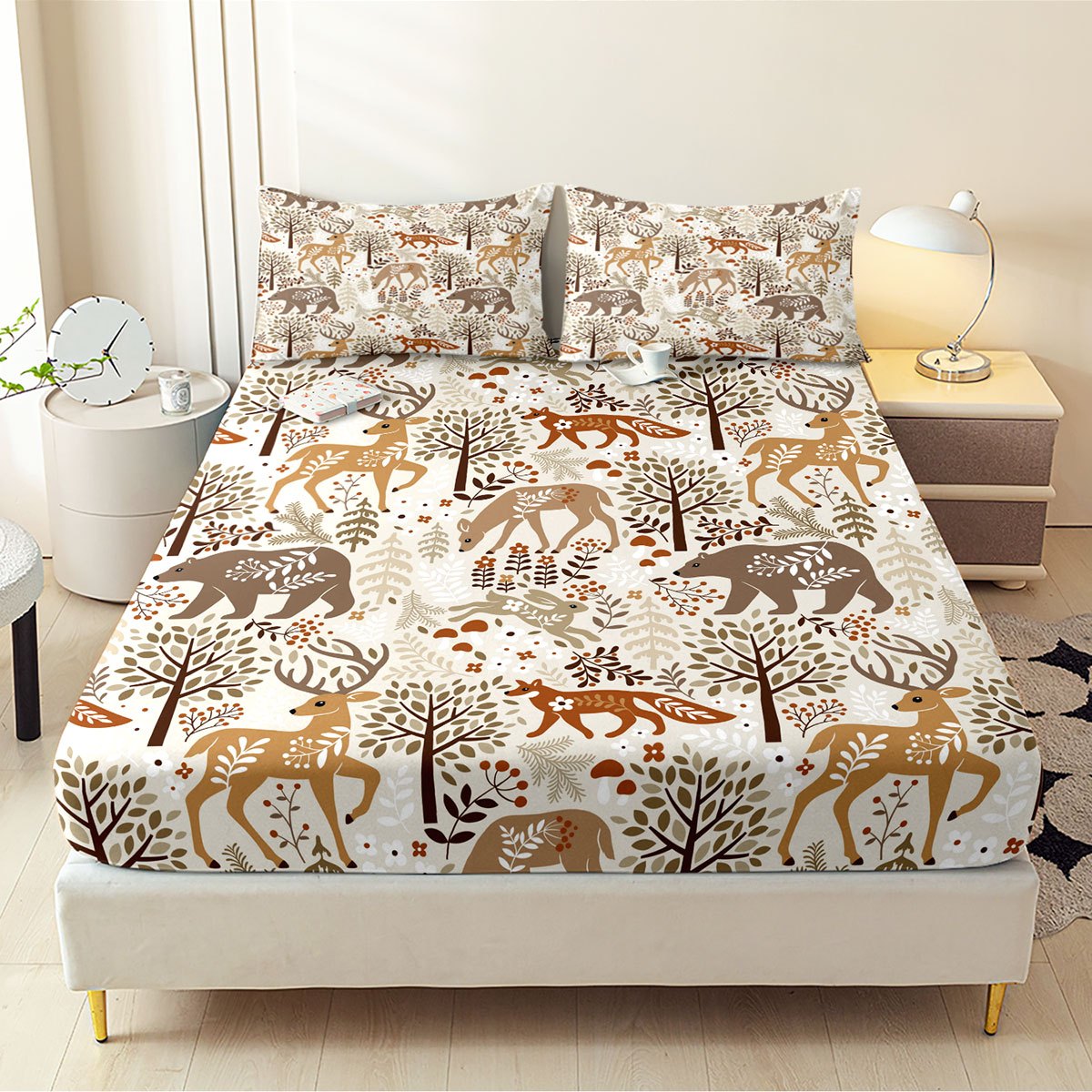 ผ้าคลุมเตียงลายกวาง หมี จิ้งจอ - Baby Nursery Forest Theme บทวิจารณ์และราคา