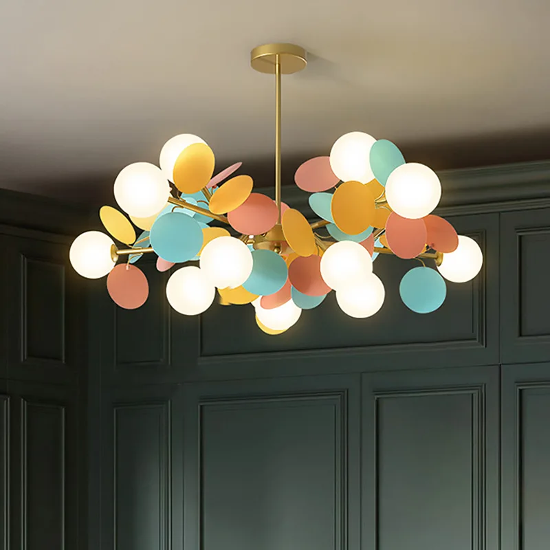 โคมไฟระย้า Led ทันสมัยสีสันสดใ - Baby Nursery Chandelier บทวิจารณ์และราคา