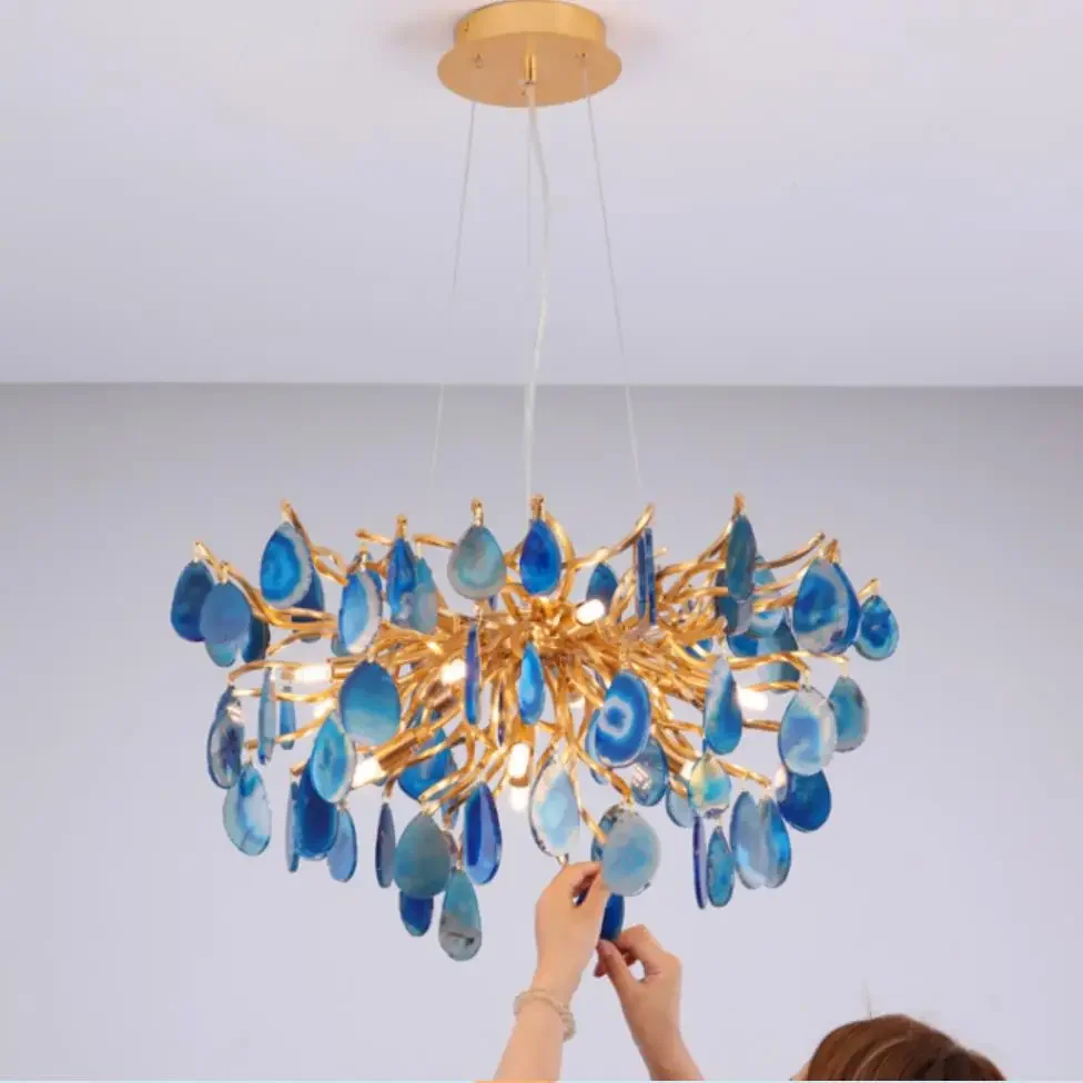 โคมไฟระย้าโมราธรรมชาติสีเขียวส - Baby Nursery Chandelier บทวิจารณ์และราคา