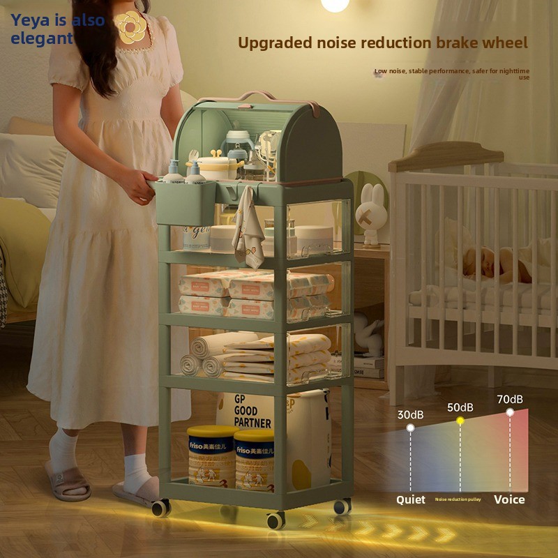 รถเข็นเก็บของสำหรับเด็กแบบเคลื - Baby Nursery Trolley บทวิจารณ์และราคา