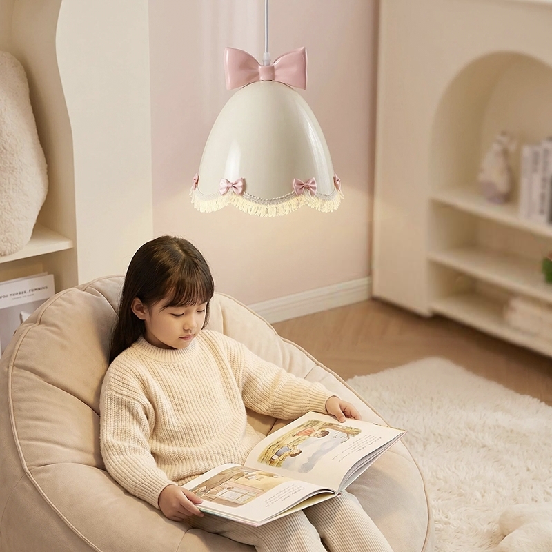 โคมไฟระย้าสไตล์ฝรั่งเศสสีชมพู  - Baby Nursery Chandelier บทวิจารณ์และราคา