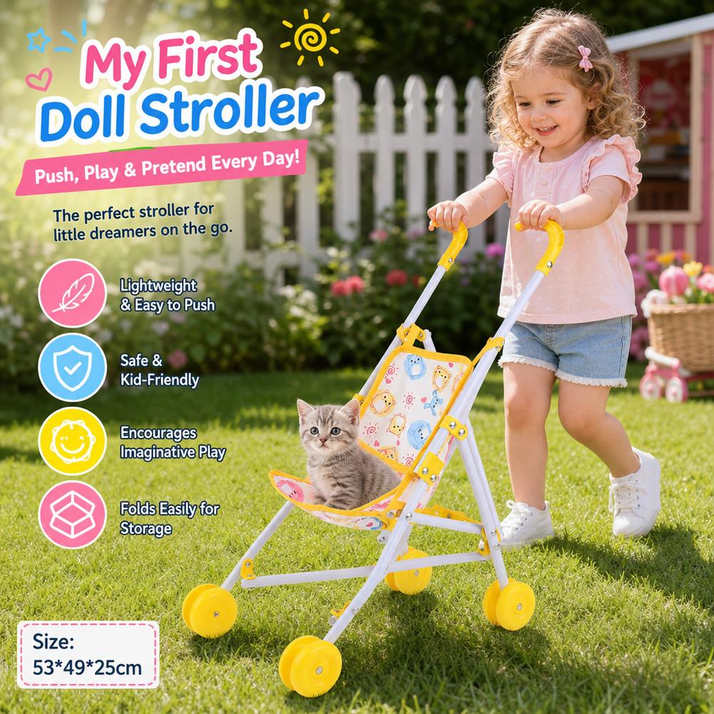 รถเข็นตุ๊กตาสีชมพู รถเข็นเด็ก  - Baby Nursery Trolley บทวิจารณ์และราคา