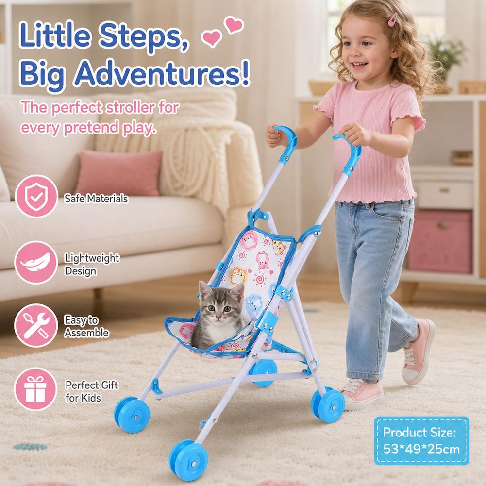 รถเข็นตุ๊กตาสีชมพู รถเข็นเด็ก  - Baby Nursery Trolley บทวิจารณ์และราคา