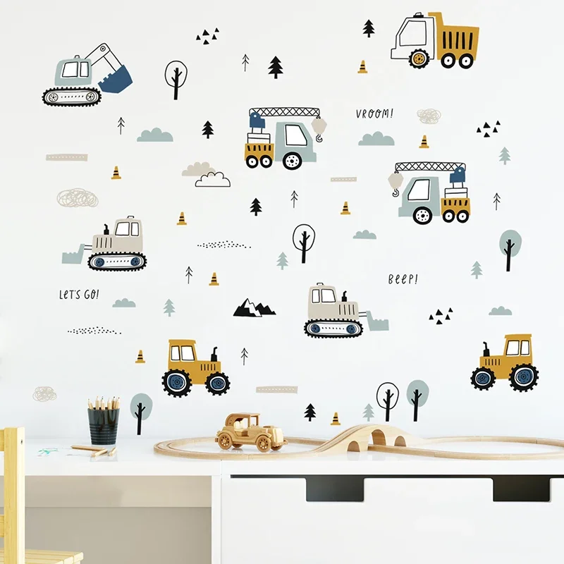 วาดด้วยมือน่ารักรถยนต์ Cargo ร - Baby Nursery Products บทวิจารณ์และราคา