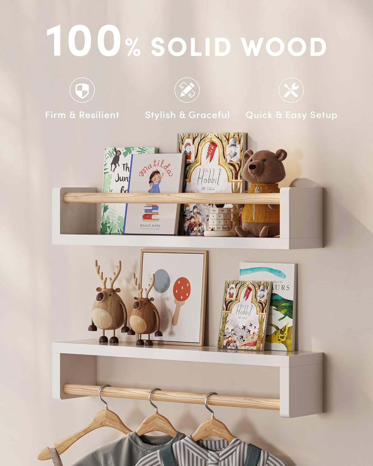 ชุดชั้นวางหนังสือแบบลอยตัว 3 ช - Baby Nursery Books บทวิจารณ์และราคา