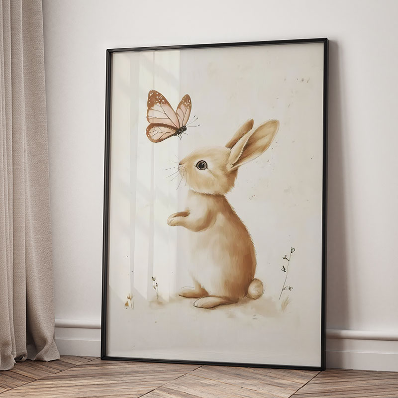 หมี กระต่าย สุนัขจิ้งจอก กวางก - Baby Nursery Art บทวิจารณ์และราคา