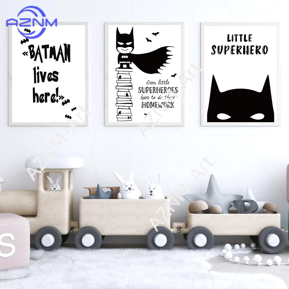 ศิลปะบนผนังภาพวาดบนผืนผ้าใบค้า - Baby Nursery Decor Boy บทวิจารณ์และราคา