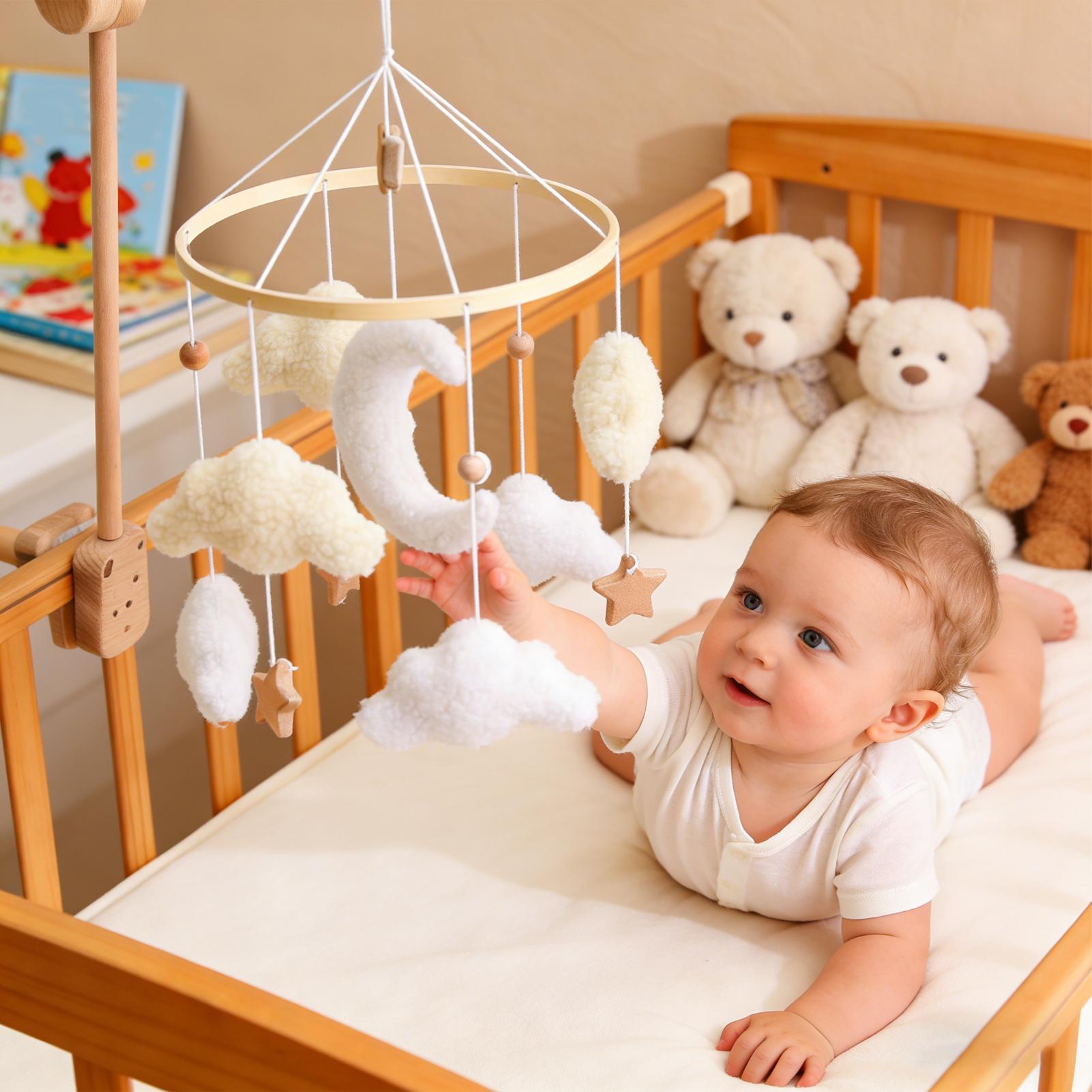 โมบายไม้สำหรับเตียงเด็ก ของเล่ - Baby Nursery Decor Boy บทวิจารณ์และราคา