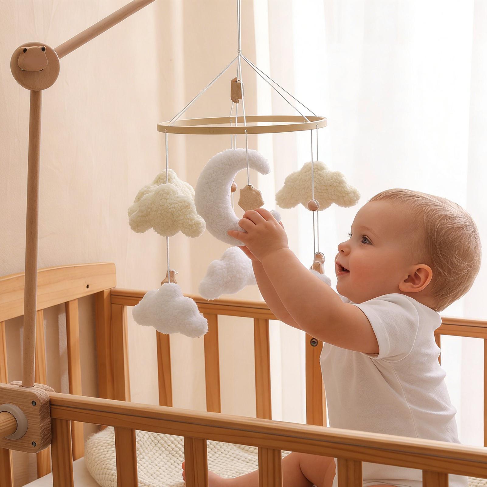 โมบายไม้สำหรับเตียงเด็ก ของเล่ - Baby Nursery Decor Boy บทวิจารณ์และราคา