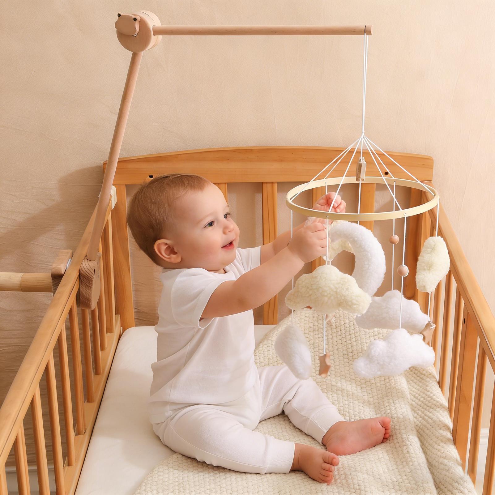โมบายไม้สำหรับเตียงเด็ก ของเล่ - Baby Nursery Decor Boy บทวิจารณ์และราคา