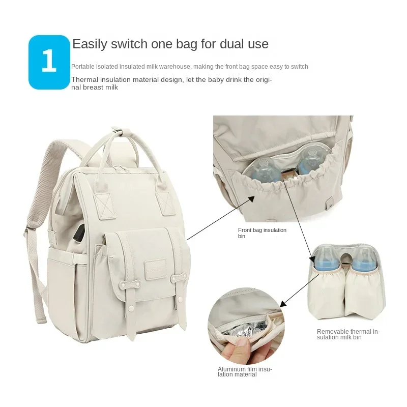 กระเป๋าผ้าอ้อมเด็กกระเป๋าคุณแม - Baby Nursery Backpack บทวิจารณ์และราคา